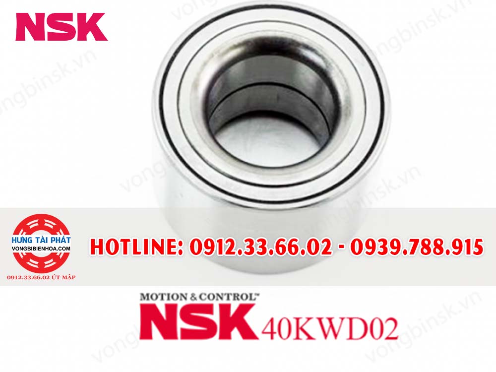 Bạc Đạn - Vòng Bi NSK 40KWD02 U42CA-01LB (KHÔNG ABS) BÁNH TRƯỚC MITSUBISHI TRITON, ZINGER