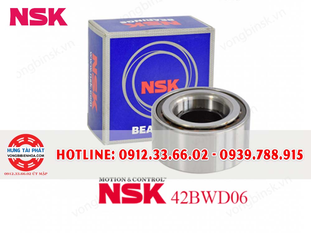 Bạc Đạn - Vòng Bi NSK 42BWD06 AJB5CA98*01 (KHÔNG ABS) BÁNH TRƯỚC NISSAN BLUEBIRD 91-97