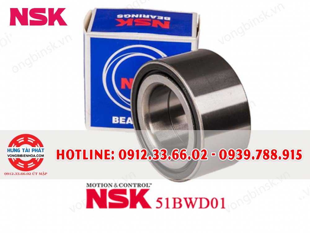 Bạc Đạn - Vòng Bi NSK 51BWD01 B1CA97 SA 01 (Có ABS) BÁNH TRƯỚC HONDA CR-V, HR-V , ODYSSEY