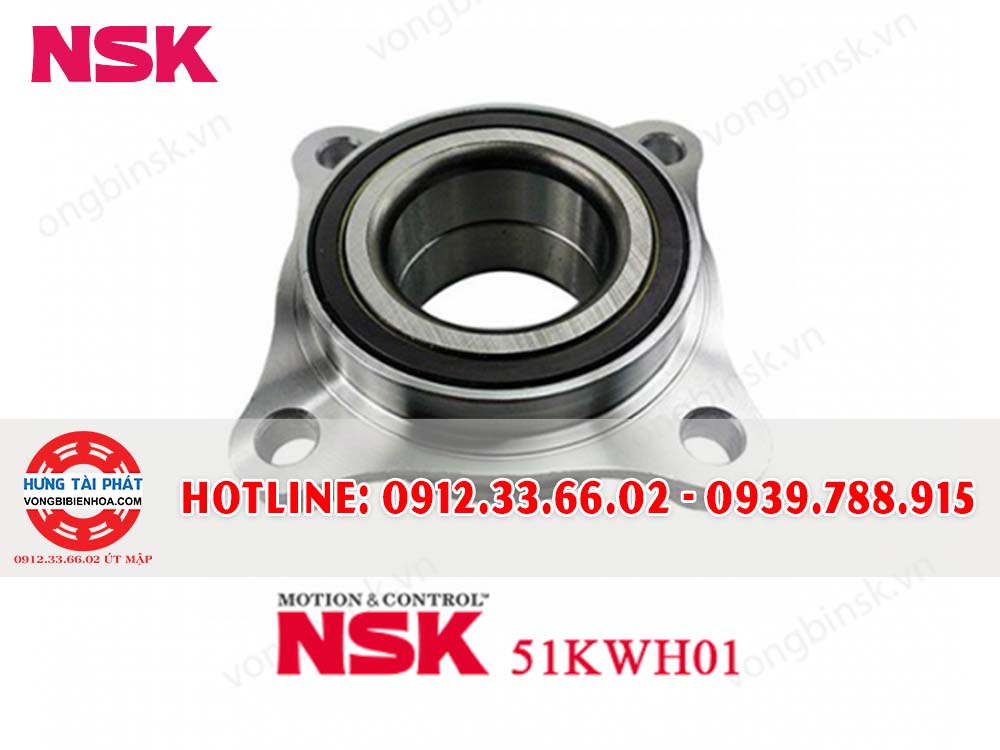 Bạc Đạn - Vòng Bi NSK 51KWH01 R-Y-01 BÁNH TRƯỚC NISSAN CARAVAN, URVAN 2001 – 2012 (KHÔNG ABS)